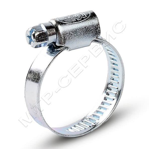Хомут червячный 40-60/9 W1 Оцинкованная сталь